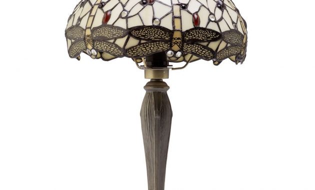 1 Light Tiffany Style Table Lamp With Multi Coloured Glass Shade throughout measurements 1000 X 1000