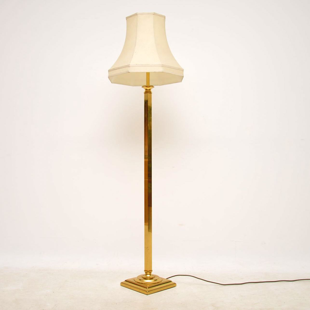 1970s Brass Vintage Floor Lamp Retrospective Interiors Vintage pertaining to sizing 1286 X 1288