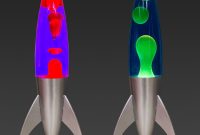 21 Large Rocket Shaped Lava Lamp Soothing Bedroom Light Liquid Wax regarding size 1000 X 1000