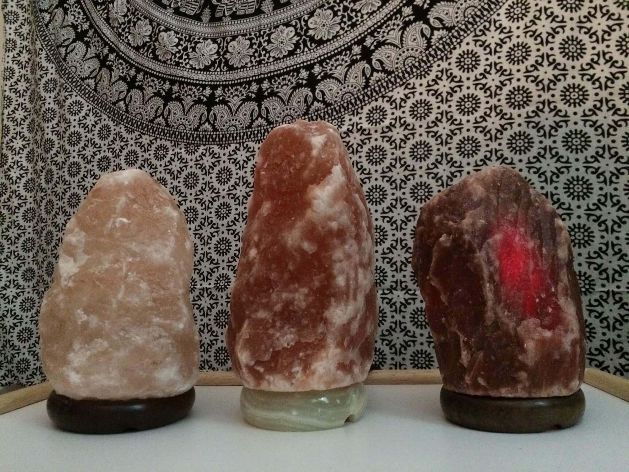 3 Salt Lamps 1 Pure Pink Salt within size 2049 X 1536