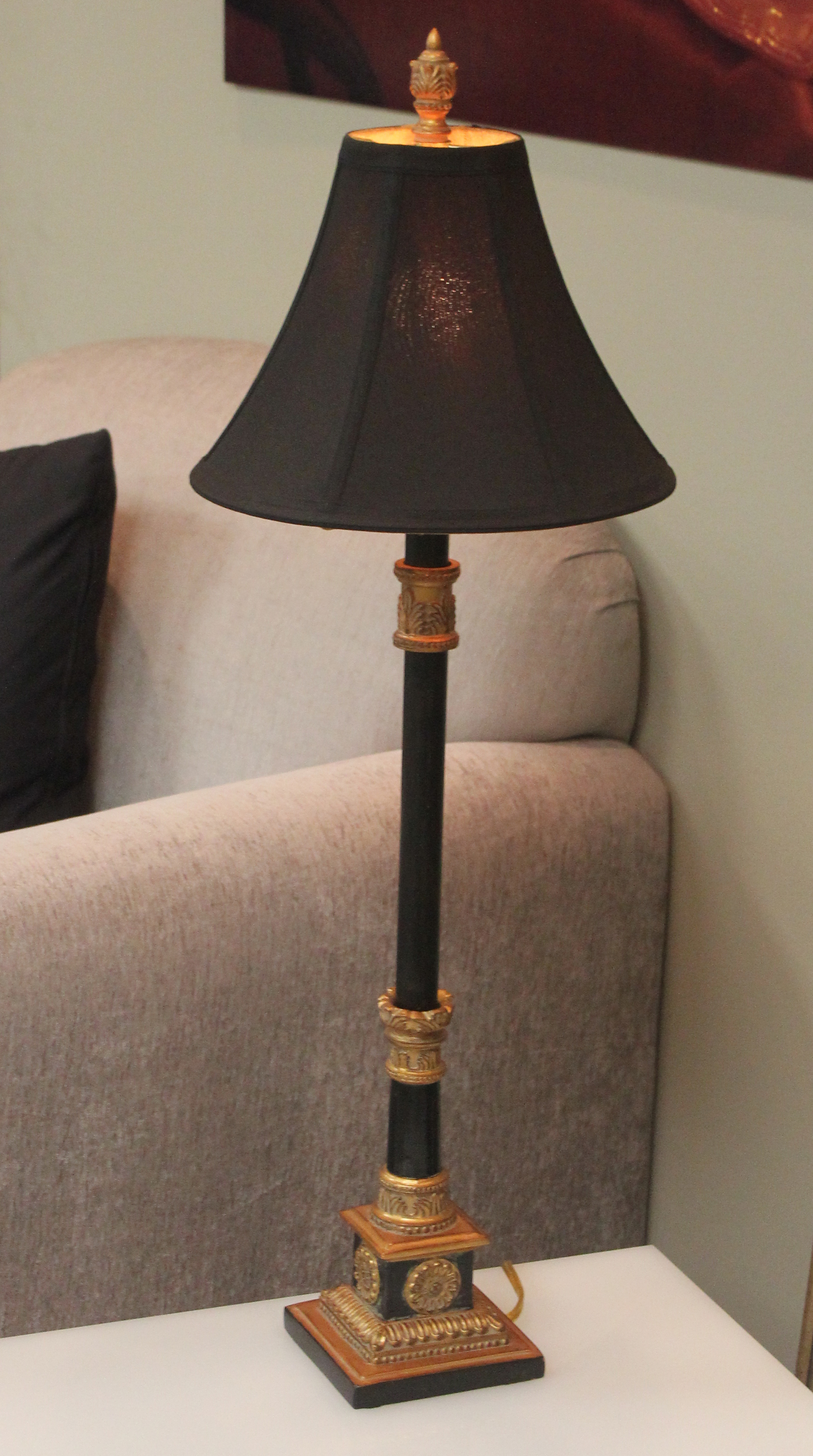 Buffet Lamps With Black Shades Lamp Ideas Site