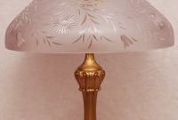 355 Cut Glass Lamp Shade With Decoration Brassbronze On Cut throughout proportions 830 X 1100