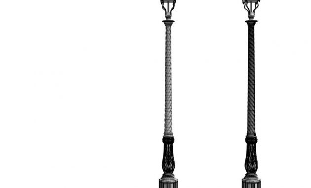 3d Model Cast Iron Street Lamps Cgtrader for size 1200 X 1200