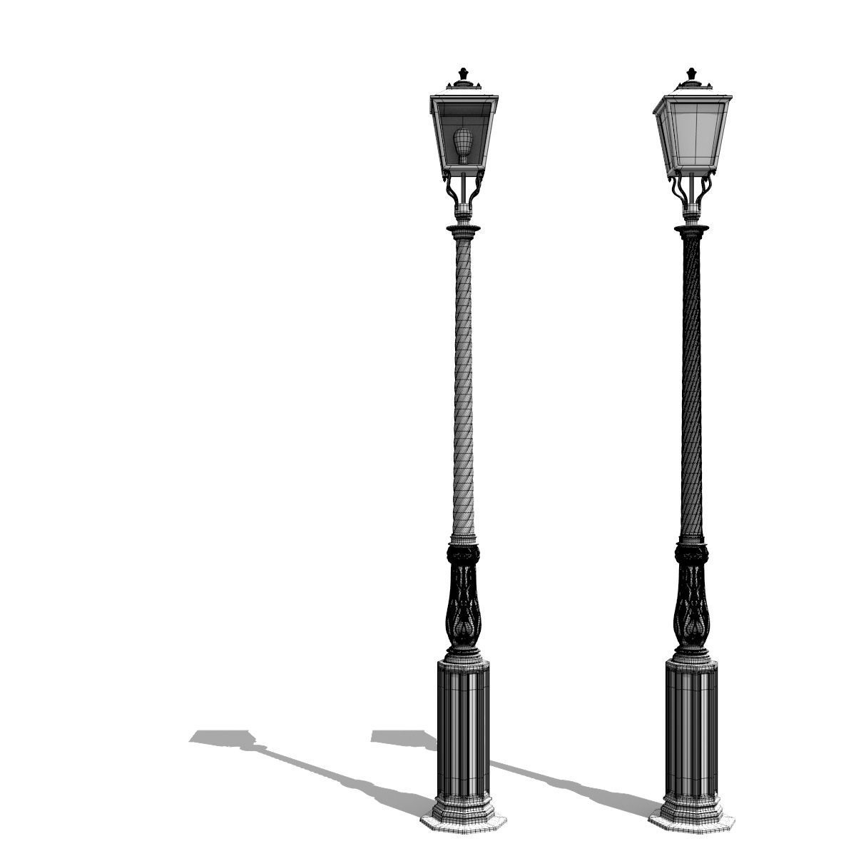 3d Model Cast Iron Street Lamps Cgtrader for size 1200 X 1200