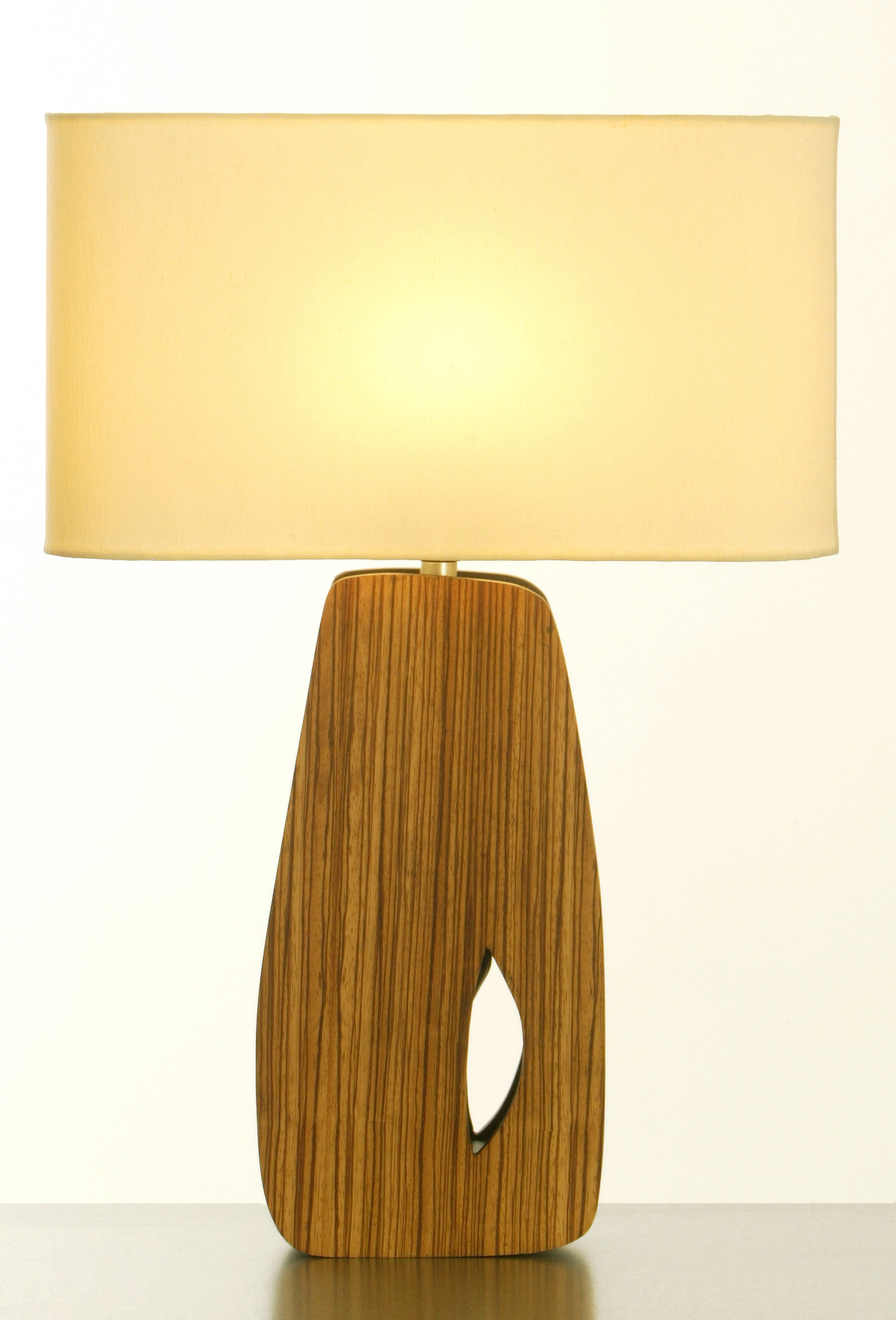 50s Style Wood Veener Table Lamp Rock Large in size 1506 X 2217