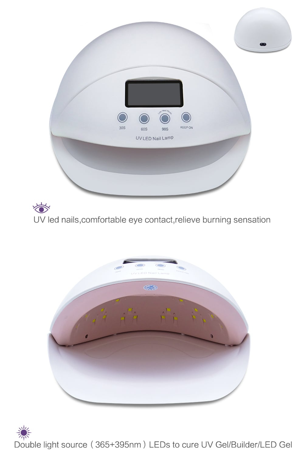 50w Gel Nail Lamp Uv Led Dryer Curing Lamps Light Fingernail And in proportions 1000 X 1526