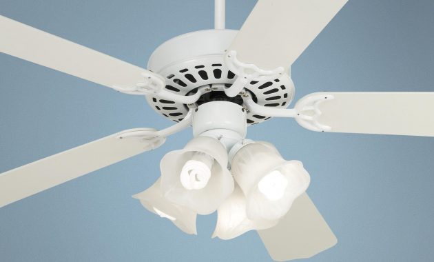 52 White Knight White Ceiling Fan With Light Kit Lamps Plus pertaining to dimensions 2000 X 2000