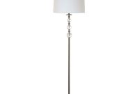 61 In Brushed Nickel Floor Lamp With Clear Acrylic Balls And White for sizing 1000 X 1000