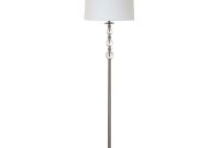 61 In Brushed Nickel Floor Lamp With Clear Acrylic Balls And White pertaining to sizing 1000 X 1000