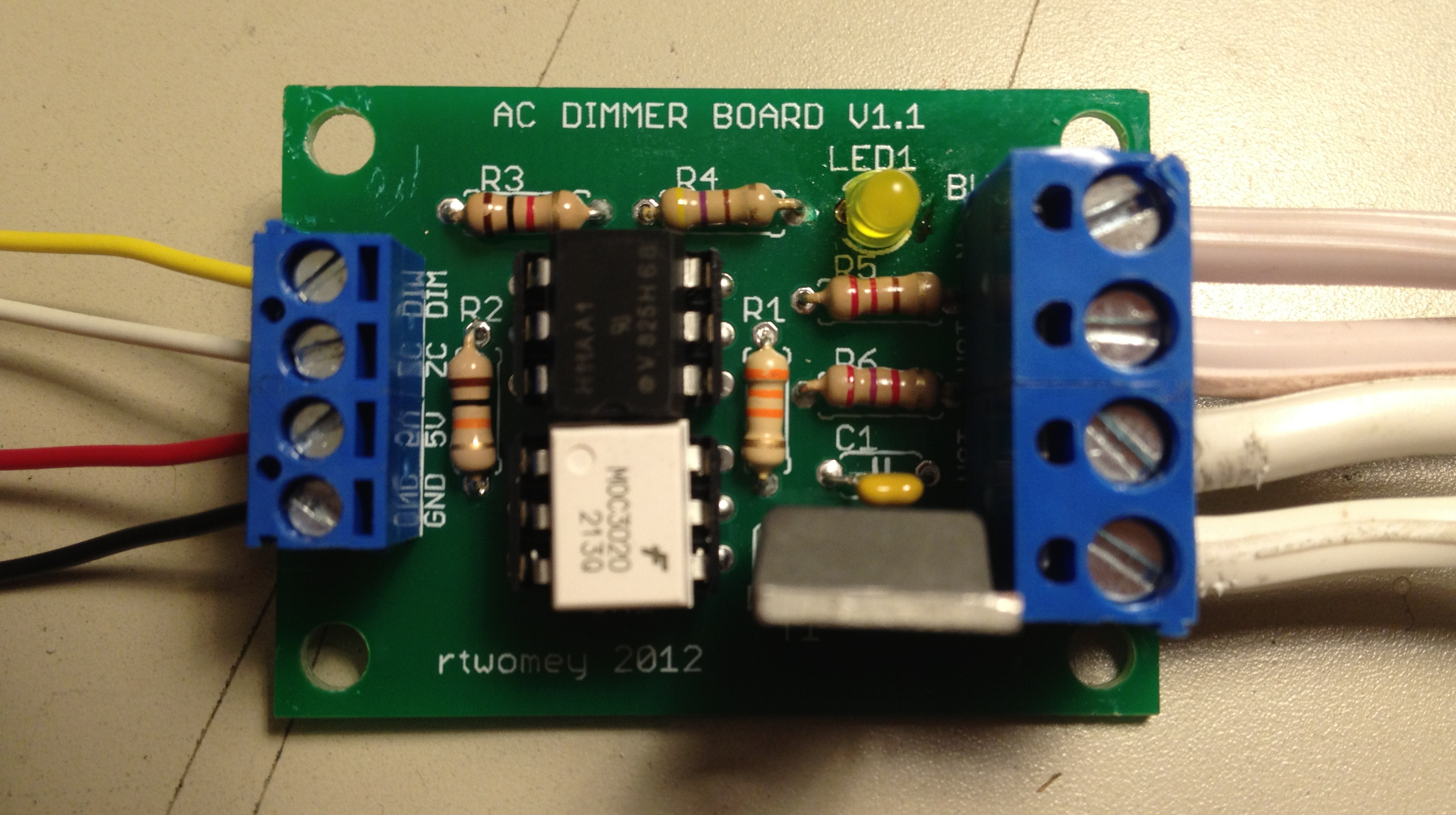 Ac Dimmer Circuit Dxarts University Of Washington pertaining to dimensions 1754 X 982