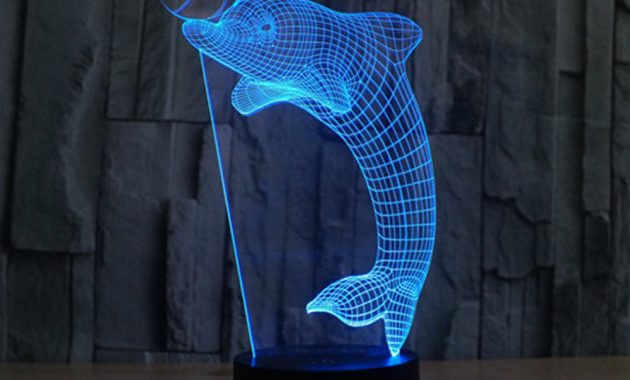 Acrylic 3d Lamp Led Lava Lamp Night Light 7colors Change Dolphin with regard to dimensions 1000 X 1000