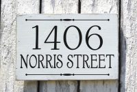 Address Plaque Custom House Numbers Sign Painted Personalized intended for measurements 1058 X 805