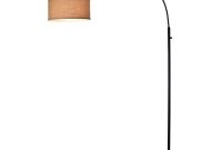 Adesso 78 In Arc Floor Lamp With Burlap Shade Af42006ab The Home in size 1000 X 1000