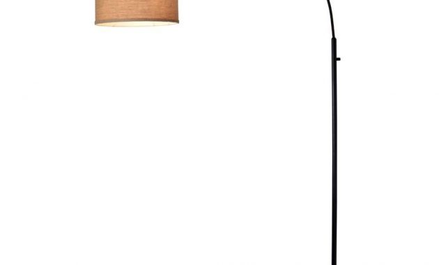 Adesso 78 In Arc Floor Lamp With Burlap Shade Af42006ab The Home in size 1000 X 1000