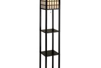 Adesso Middleton 63 In Black Wooden Shelf Floor Lamp 3672 01 The with proportions 1000 X 1000