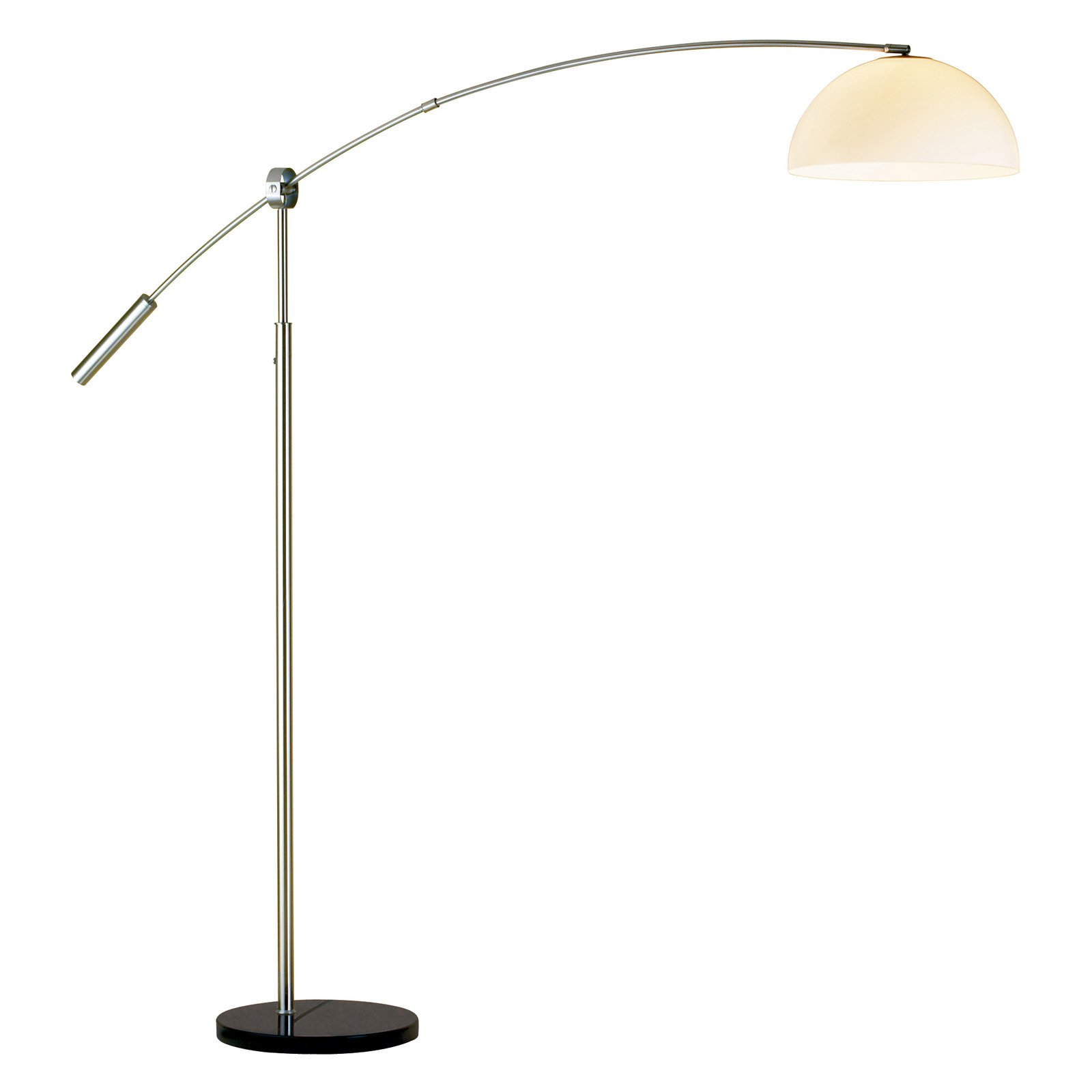 Adesso Outreach Satin Steel Arc Floor Lamp Walmart throughout dimensions 1600 X 1600