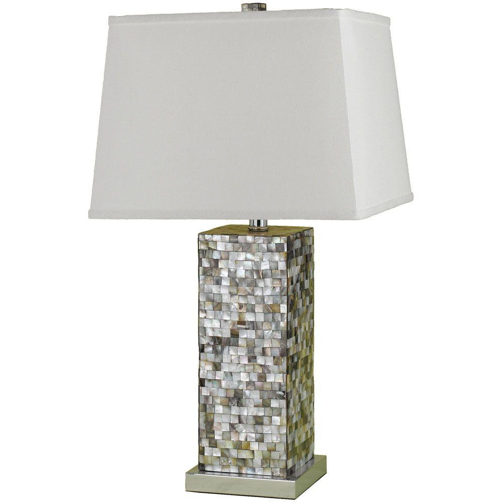 Af Lighting 6671 Mosaic 27 In Chrome Table Lamp 6671 Tl The Home with regard to size 1000 X 1000