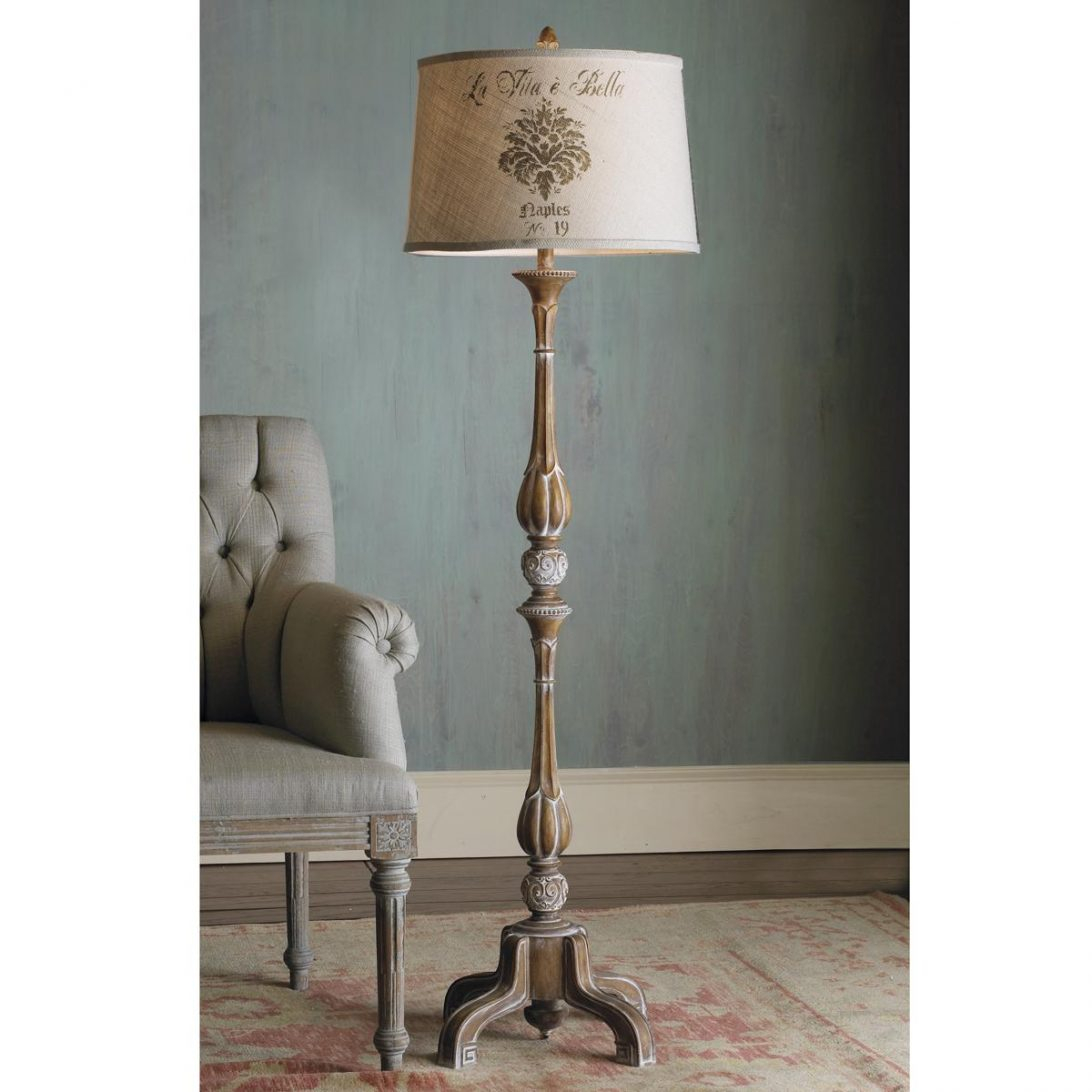 Amazing Country Style Floor Lamps Punched Tin Table Rustic Wood Lamp for size 1092 X 1092