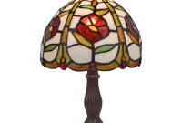 Amora Lighting 145 In Tiffany Style Floral Mini Table Lamp throughout dimensions 1000 X 1000