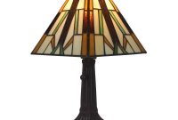 Amora Lighting Tiffany Style Mission Mini Table Lamp Mission Style in measurements 1000 X 1000