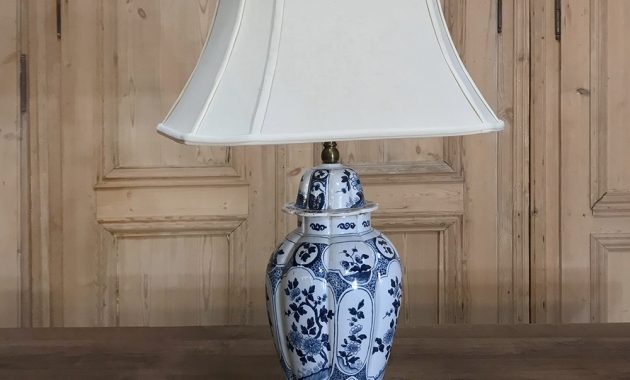 Antique Blue White Delft Table Lamp Inessa Stewarts Antiques for measurements 1000 X 1000