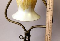 Antique Marble Harp Table Lamp With Steuben Art Glass Shade From regarding sizing 771 X 1280