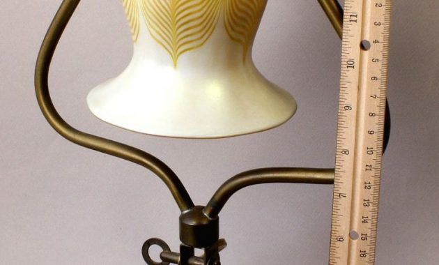 Antique Marble Harp Table Lamp With Steuben Art Glass Shade From regarding sizing 771 X 1280