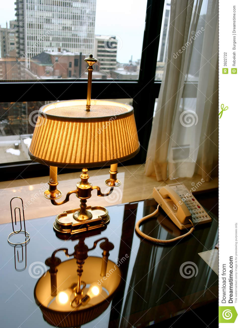 Antique Office Lamp Stock Photo Image Of Urban Office 3922722 for size 957 X 1300