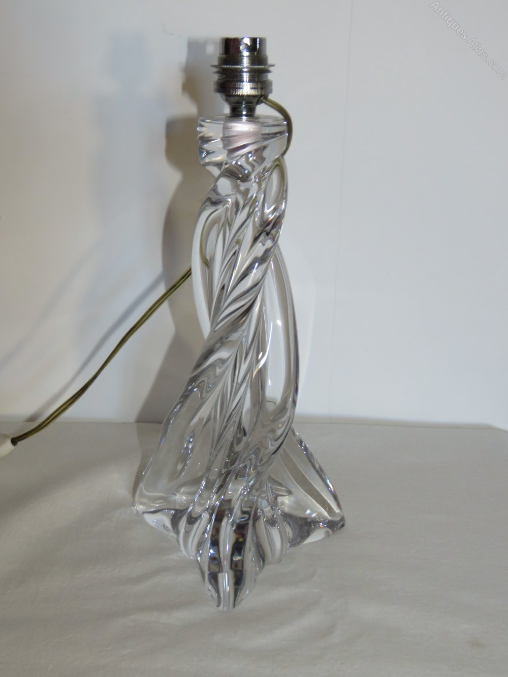 Antiques Atlas French Mid Century Baccarat Crystal Table Lamp with regard to size 1000 X 1333