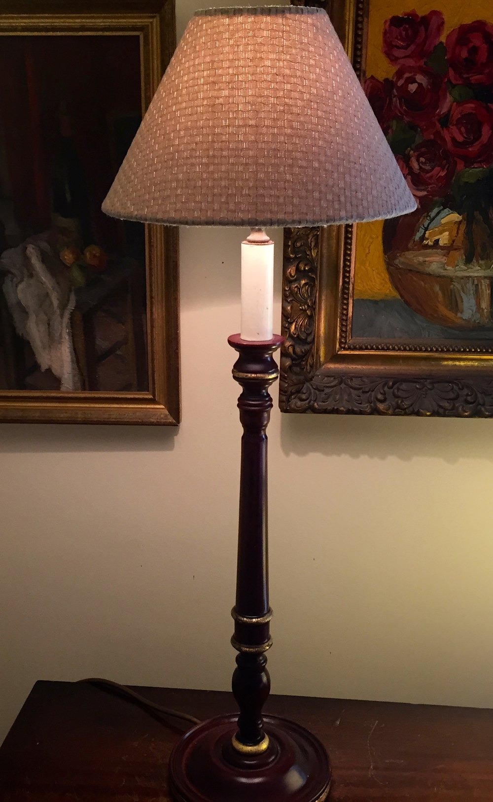 Antiques Atlas Tall Edwardian Table Lamp Mahogany in proportions 1000 X 1627