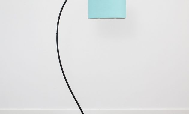 Archer Floor Lamp With Duck Egg Blue Shade Iconic Lights within dimensions 1200 X 1200