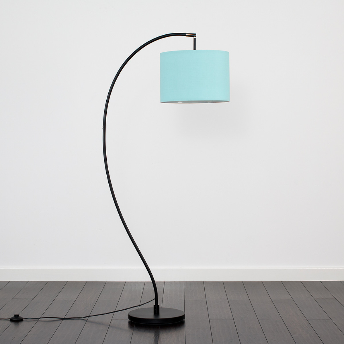 Archer Floor Lamp With Duck Egg Blue Shade Iconic Lights within dimensions 1200 X 1200