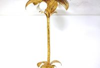 Areaneo Stunning 70s Metal Palmtree Floor Lamp Hollywood Regency throughout dimensions 850 X 996