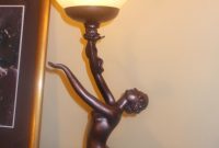 Art Deco Lamp Bronze Nude Glass Globe Lady Women Figurine Vintage inside dimensions 1142 X 1600