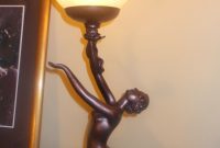 Art Deco Lamp Bronze Nude Glass Globe Lady Women Figurine Vintage intended for sizing 1142 X 1600