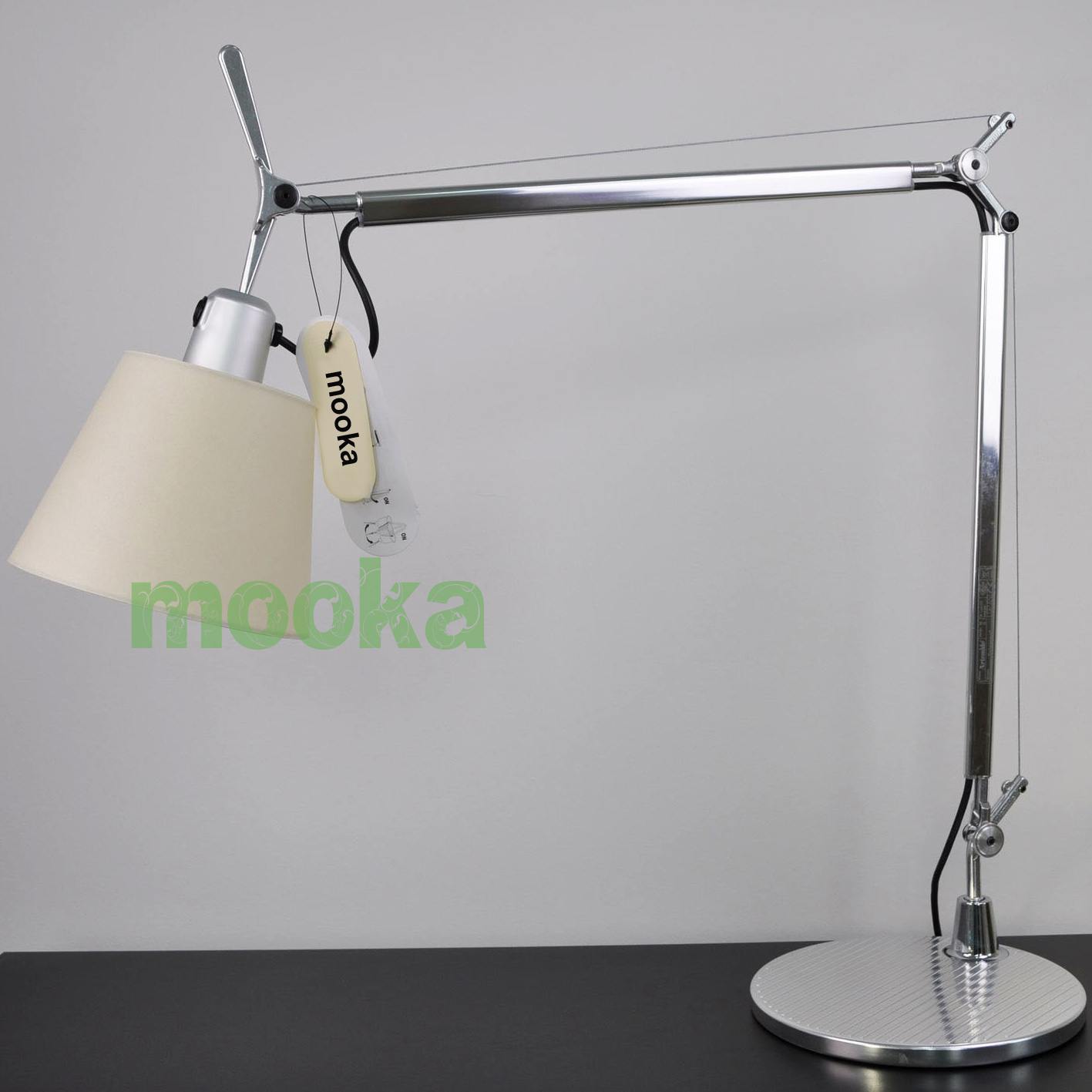 Artemide Tolomeo Mage Table Lamp Parchment Paper Mooka Modern pertaining to sizing 1417 X 1417
