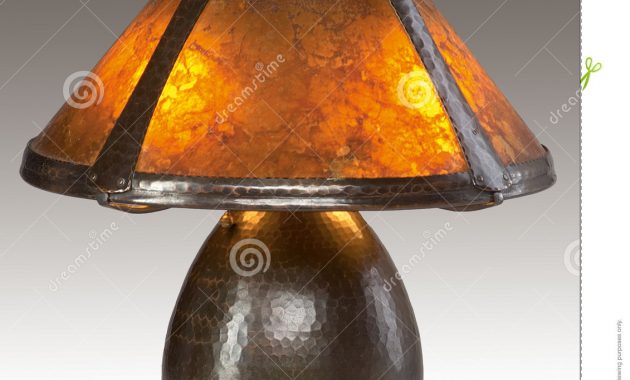 Arts And Crafts Mica Shade Table Lamp Editorial Image Image Of pertaining to measurements 1131 X 1300