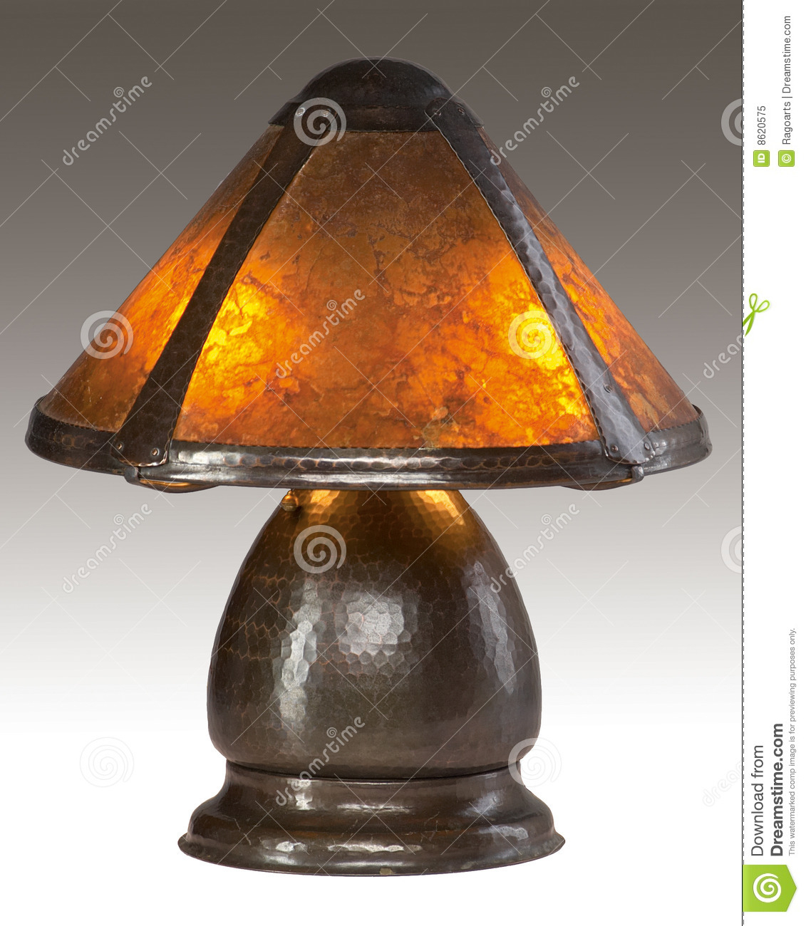 Arts And Crafts Mica Shade Table Lamp Editorial Image Image Of pertaining to measurements 1131 X 1300