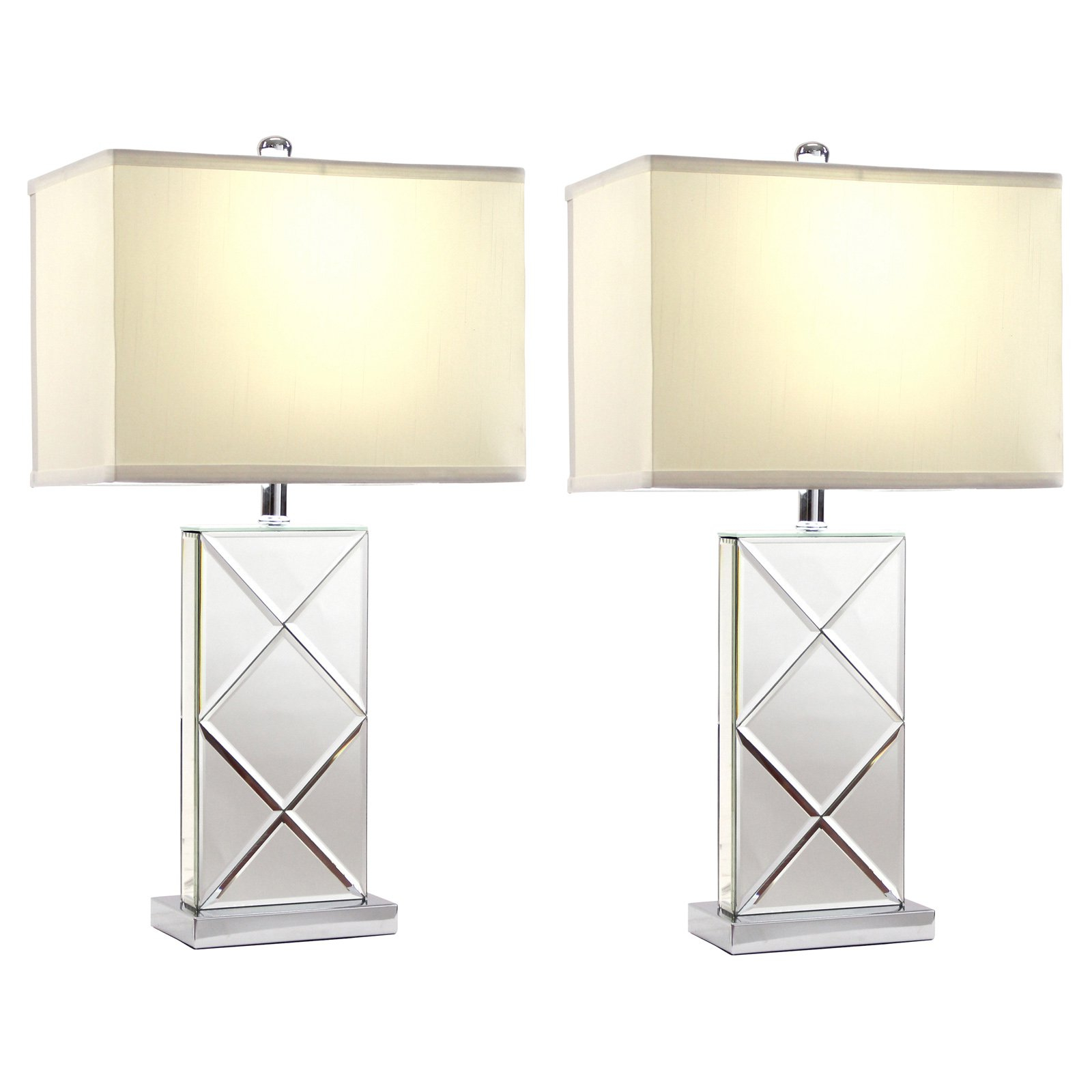 Aspire Home Accents Rory Mirrored Table Lamp Set Of 2 Hayneedle throughout dimensions 1600 X 1600