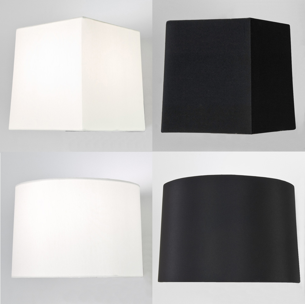 Astro Azumi Tag Fabric Tapered Square Round Lampshade Table Black for proportions 997 X 995