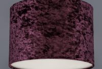 Aubergine Crushed Velvet Effect Drum Lampshade Quirk throughout measurements 1024 X 1024