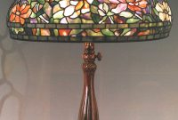 Authentic Tiffany Lamp In The Peony Pattern On A Very Nice inside size 1000 X 1454