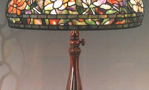 Authentic Tiffany Lamp In The Peony Pattern On A Very Nice inside size 1000 X 1454