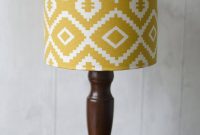 Aztec Lampshade Saffron Yellow Aztec Nursery Drum Lampshade 30cm in proportions 1987 X 3000