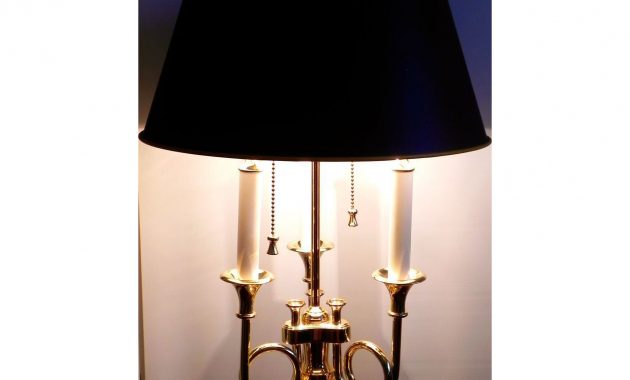 Baldwin Brass Trumpet French Horn 3 Arm Bouillotte Table Lamp Orig for measurements 1280 X 1280