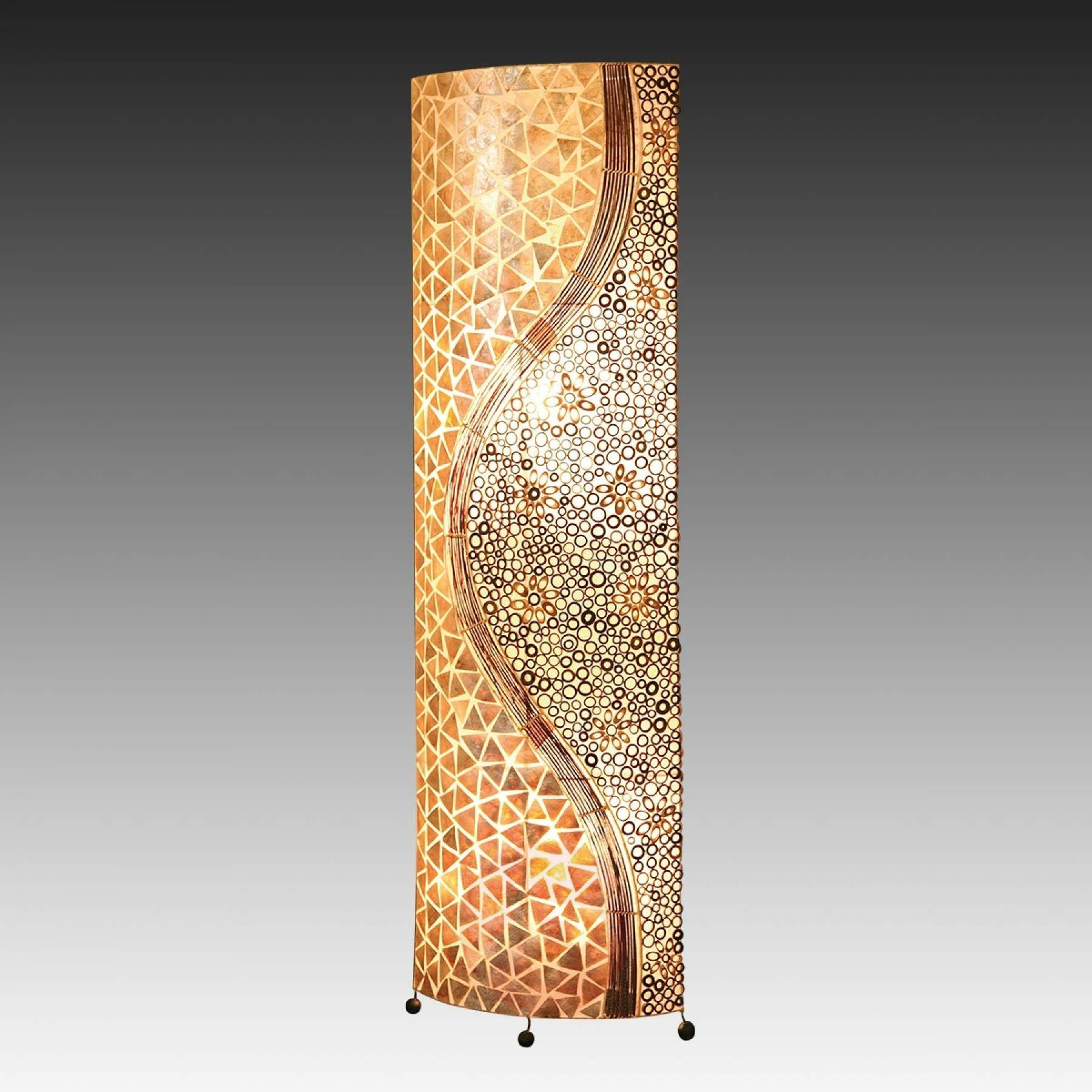 Bali Ethnic Look Oval Mother Of Pearl Floor Lamp Lightscouk throughout size 1800 X 1800