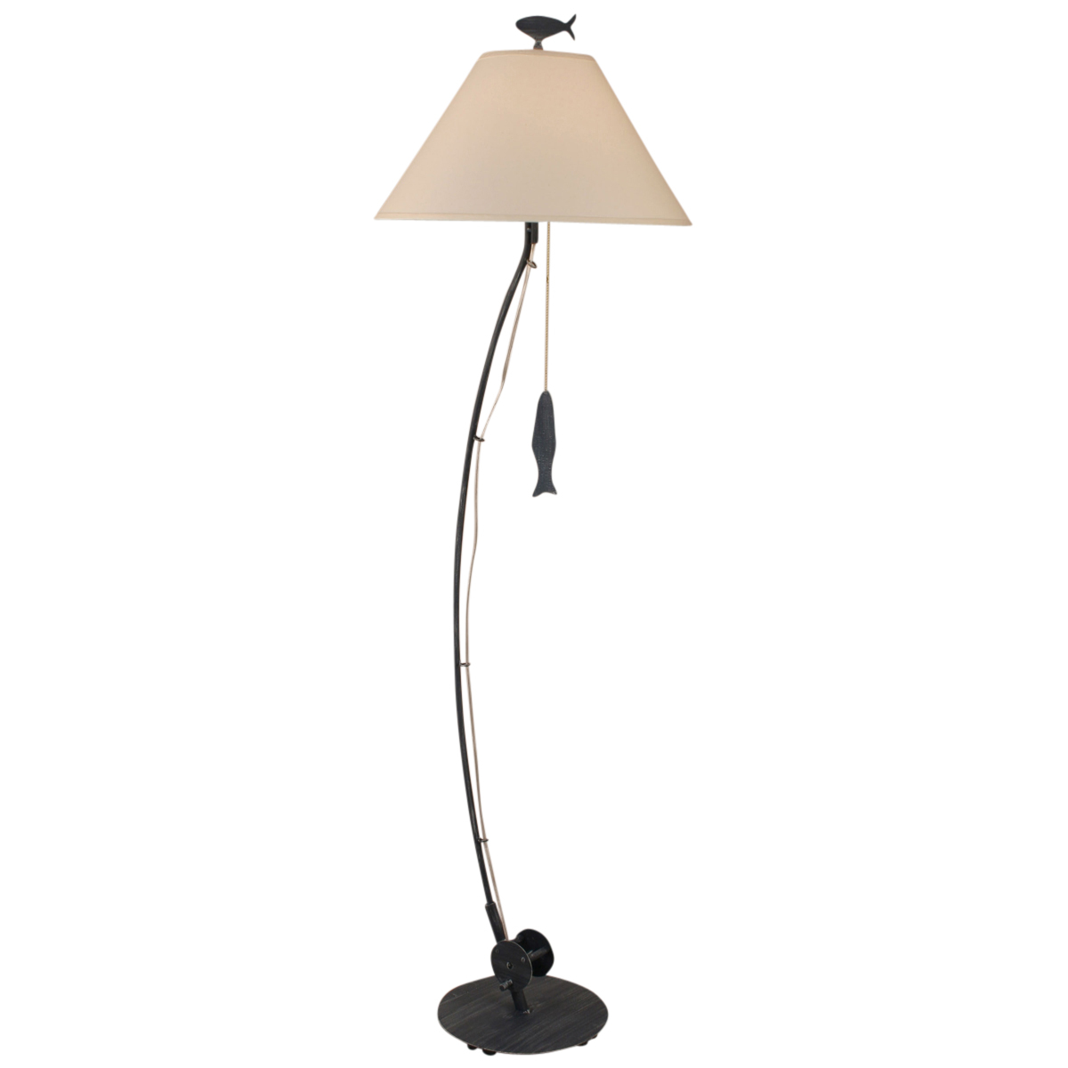 Beach Floor Lamps Navy Sea Fishing Pole Floor Lampbella Coastal Decor in size 1200 X 1200