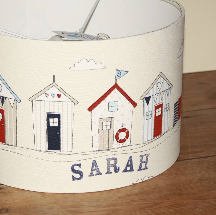 Beach Huts Lampshade Buttons Moon Notonthehighstreet throughout measurements 900 X 898