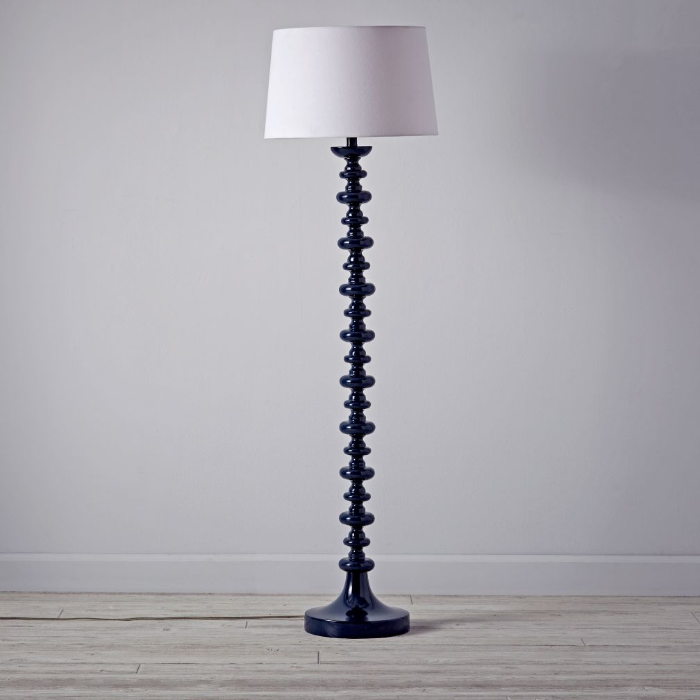 Beautiful Navy Blue Floor Lamp Lighting Lamps Astonishing Shade within sizing 1008 X 1008