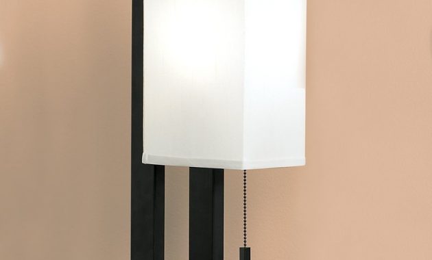 Bedroom Black And Brushed Nickel Floating Square Table Lamp pertaining to sizing 806 X 1000